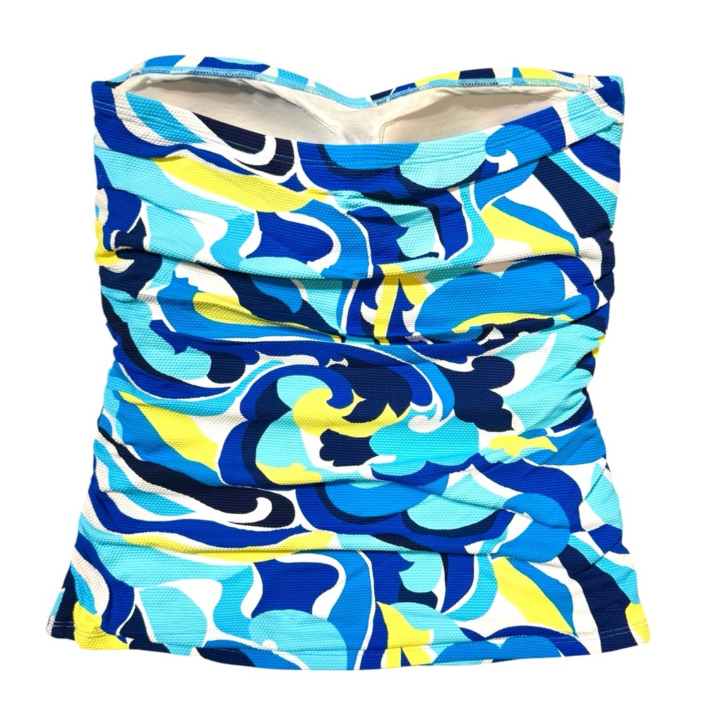 Tommy Bahama Swirl Tide Shirred Bandini Top - Picture 6 of 9